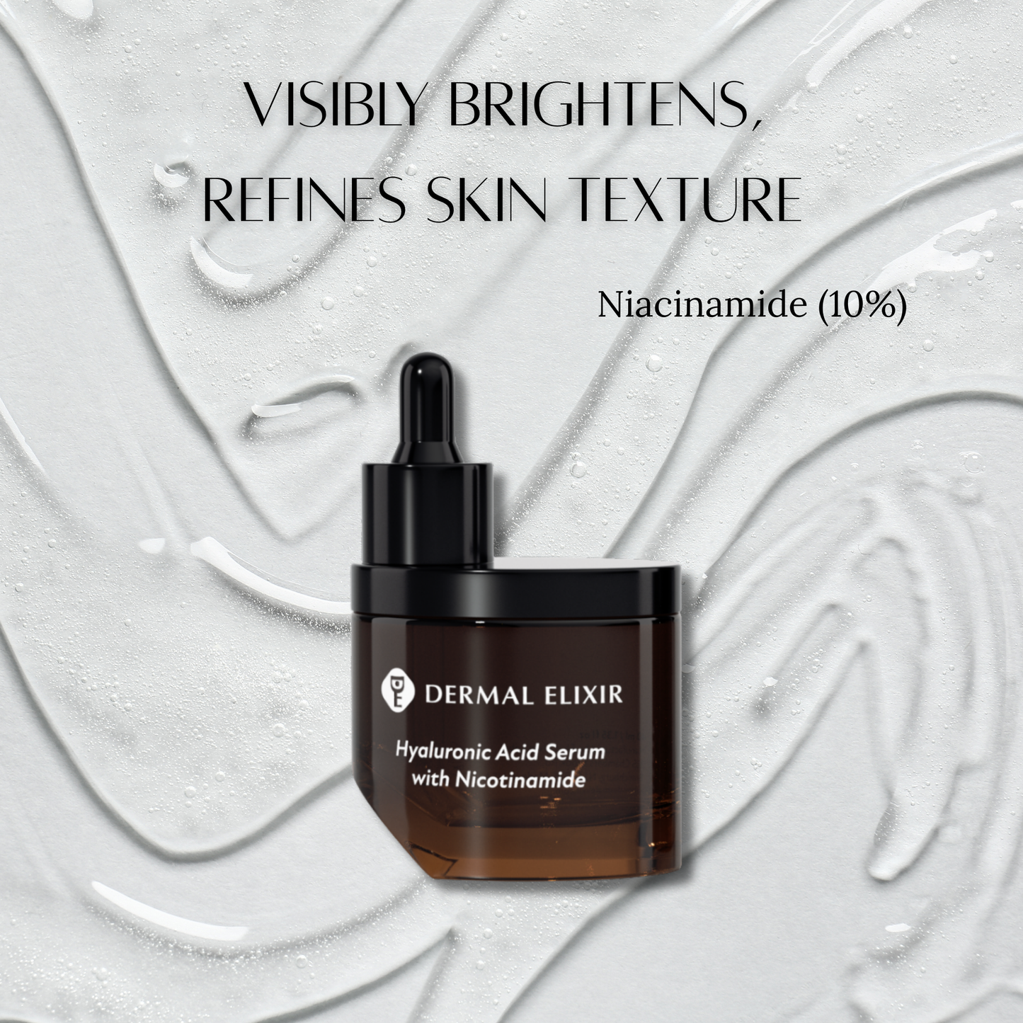 Dermal Elixir Hyaluronic Acid Serum with Nicotinamide (B3) 10% 40ml-3