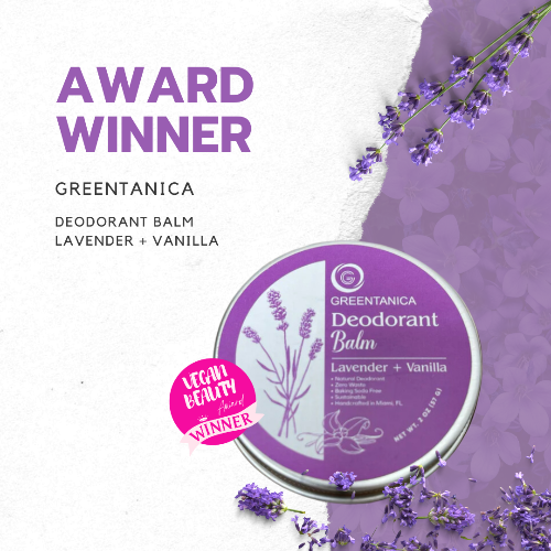 Lavender + Vanilla Vegan Deodorant Balm by Greentanica-1