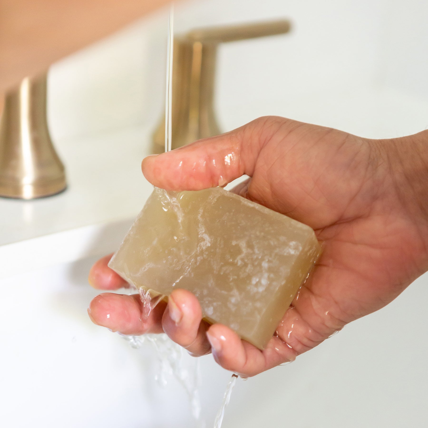 Natural moringa glycerin soap bar with organic ingredients for gentle cleansing