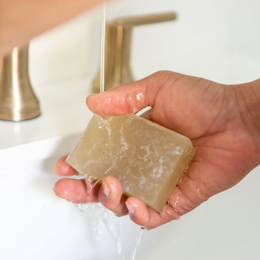 Natural moringa glycerin soap bar with organic ingredients for gentle cleansing