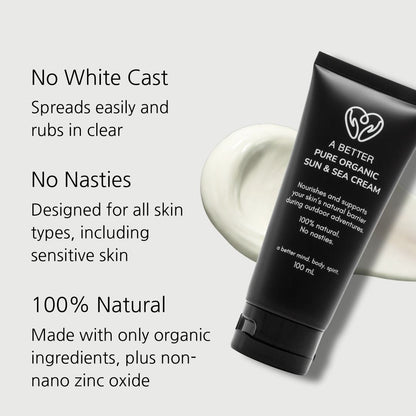 Pure Organic Sun & Sea Cream - Tallow + Non-Nano Zinc Oxide-2