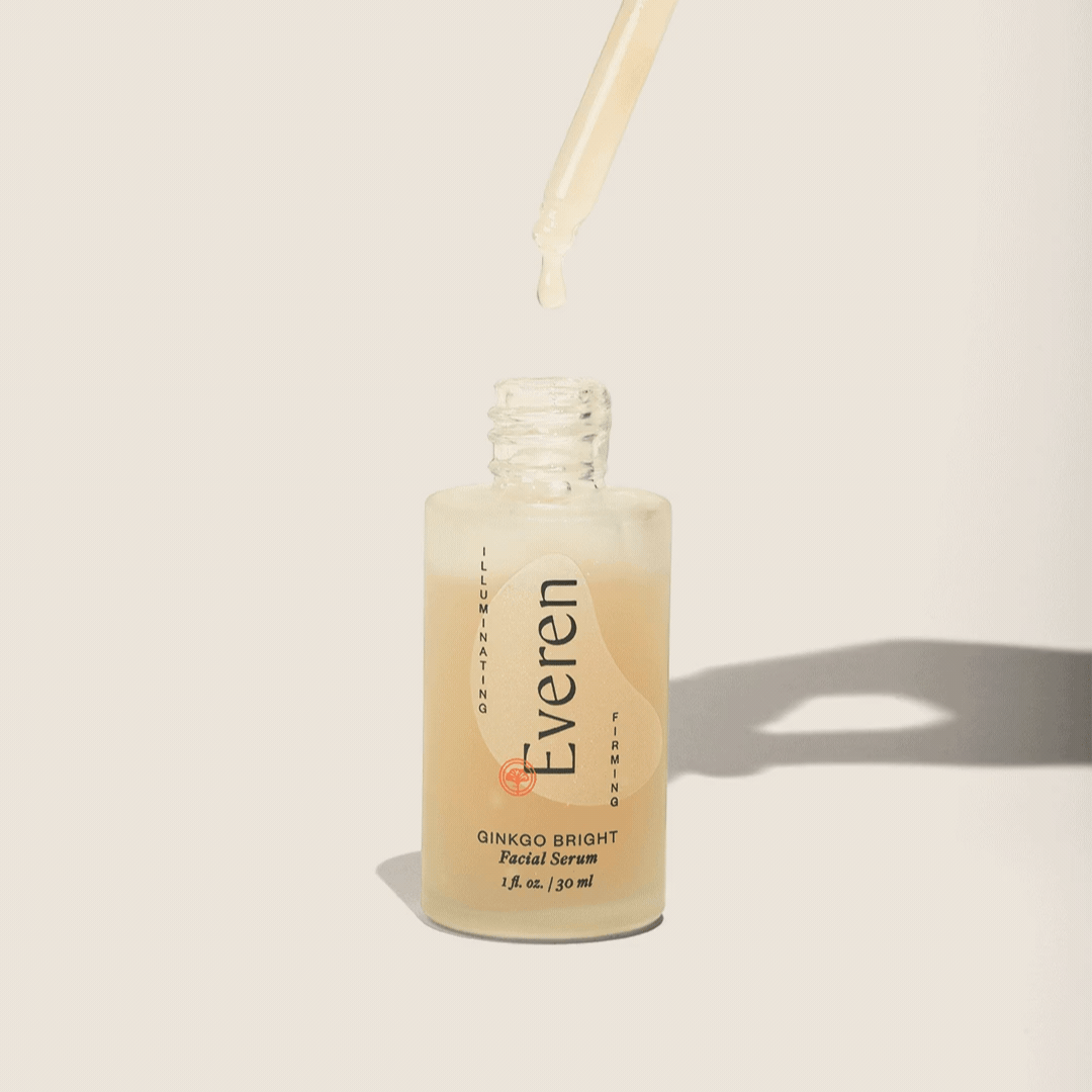 Ginkgo bright serum bottle for skin brightening and radiance