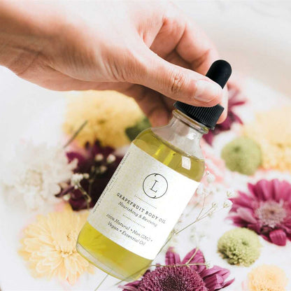 Natural Body Oil, Grapefruit Moisturizing Body Oil