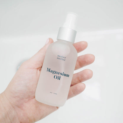 Natural magnesium oil spray bottle for sleep aid and muscle recovery