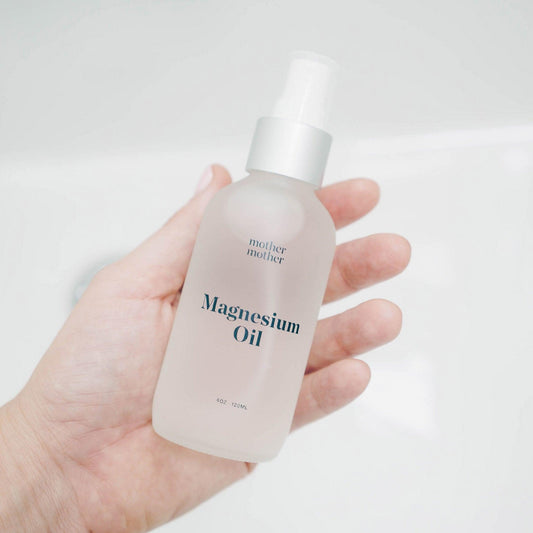 Natural magnesium oil spray bottle for sleep aid and muscle recovery